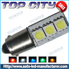 Topcity Newest Euro Error Free Canbus BA9S 3SMD 5050 Canbus 18LM Cold white - Canbus led